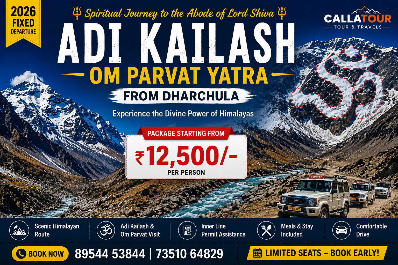 Adi Kailash Om Parvat from Dharchula