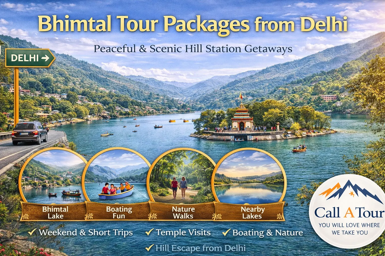 Bhimtal tour packages From Delhi