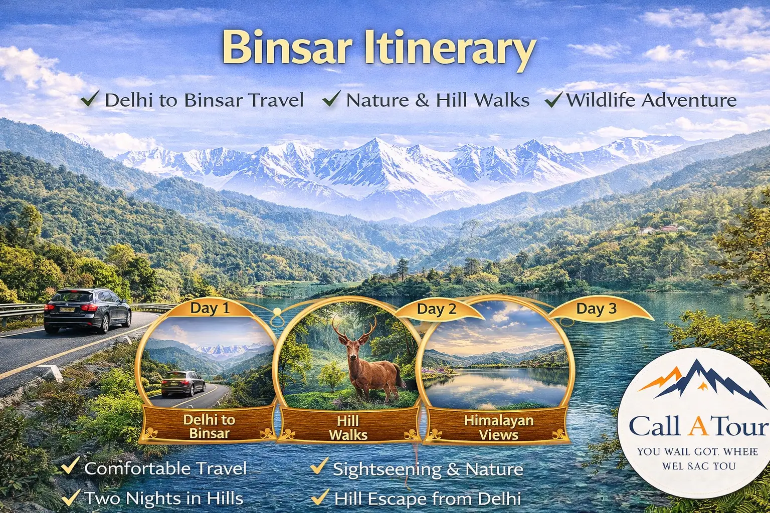 Binsar itinerary