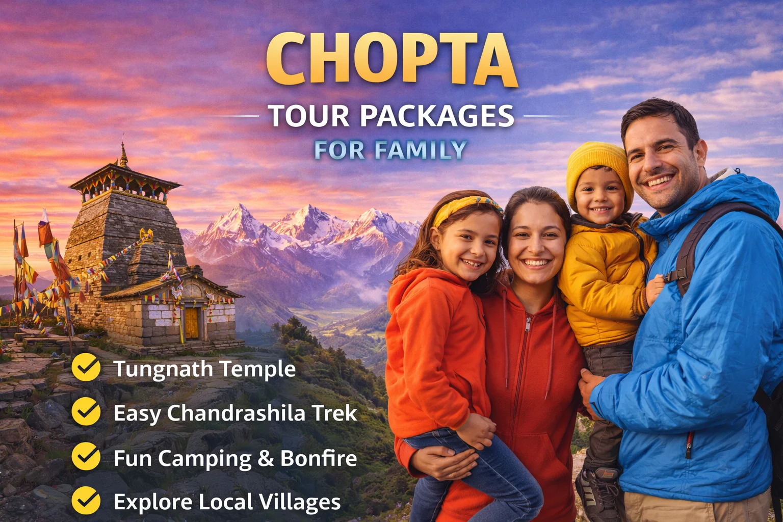 Chopta Tour Packages For Family
