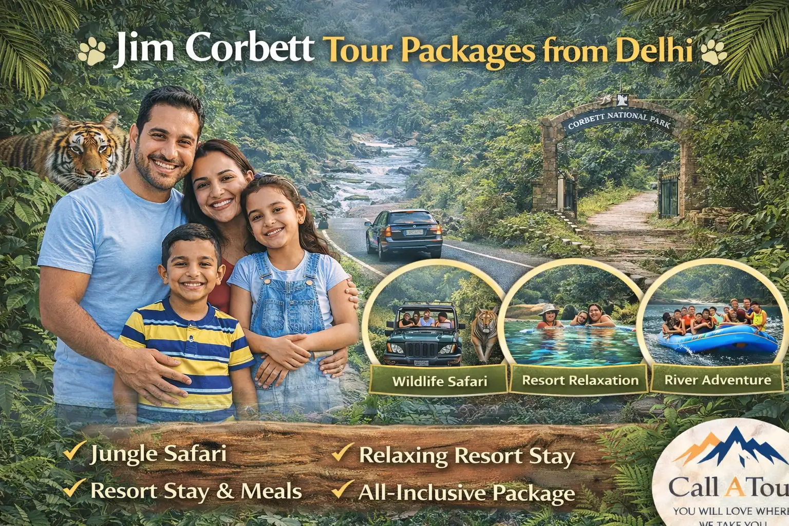 Jim Corbett Tour Packages From Delhi
